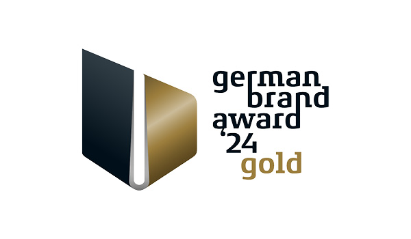 Logo des German Brand Award 2024 in der Kategorie "Gold"