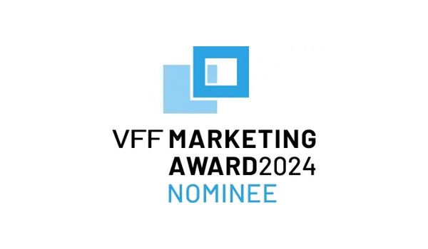 Logo des VFF Marketing Award 2024 in der Kategorie "Nominee"